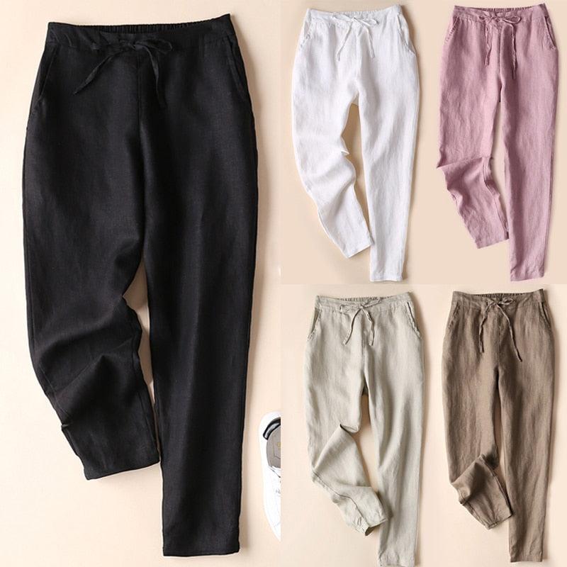 Linnen Damesbroek – Comfortabele Pasvorm & Elegante Look