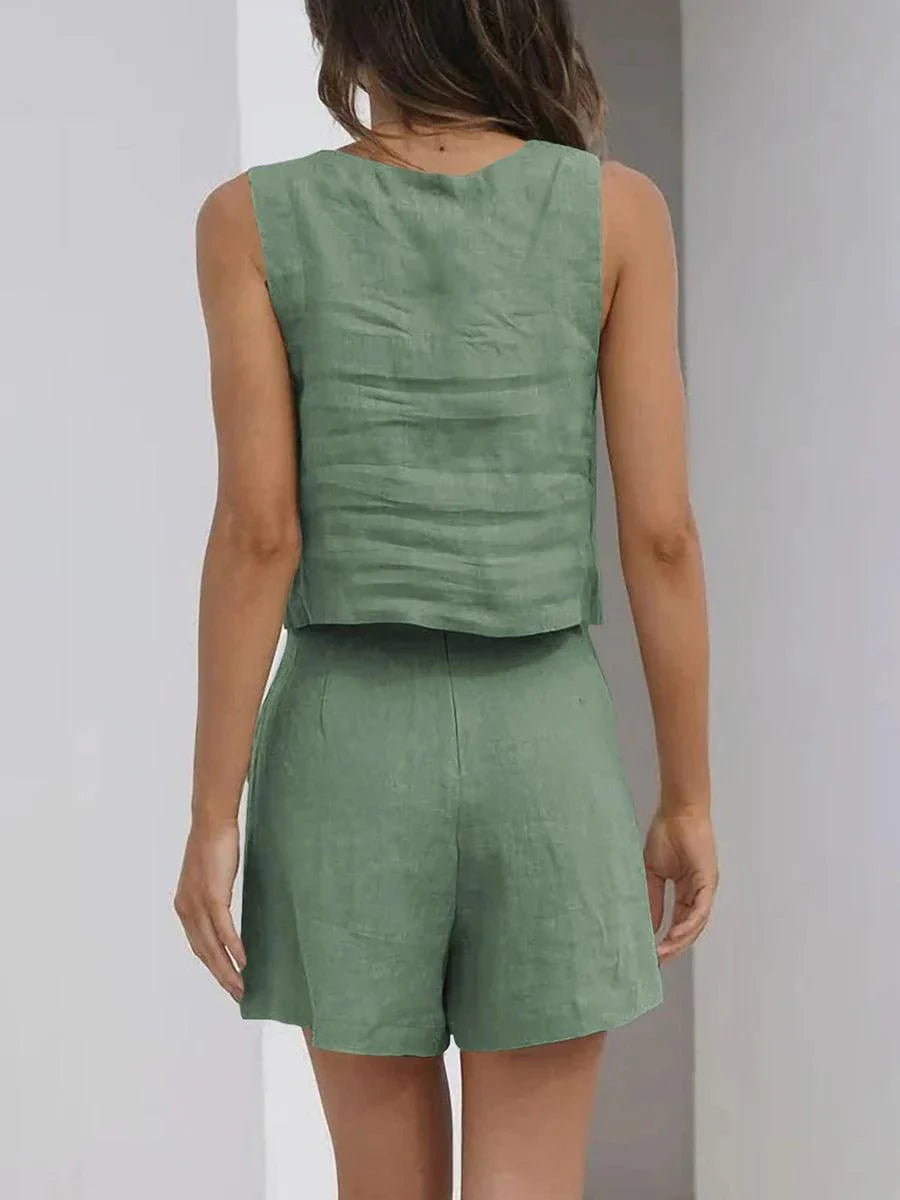 Vrouwelijke Set Korte Broek en Casual Top Klair *Outlet*