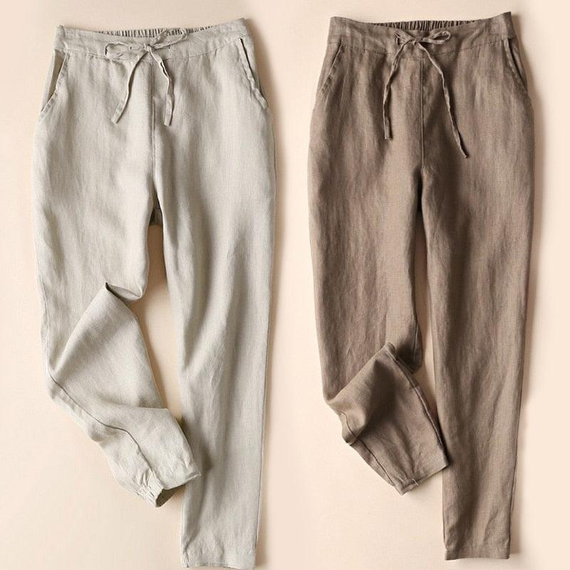 Linnen Damesbroek – Comfortabele Pasvorm & Elegante Look
