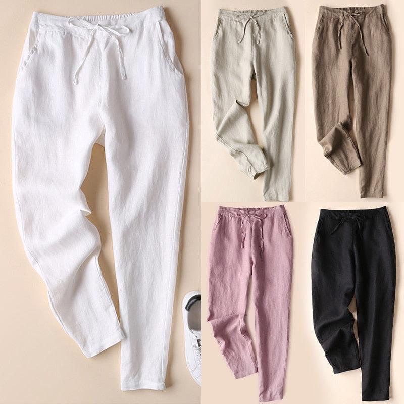 Linnen Damesbroek – Comfortabele Pasvorm & Elegante Look