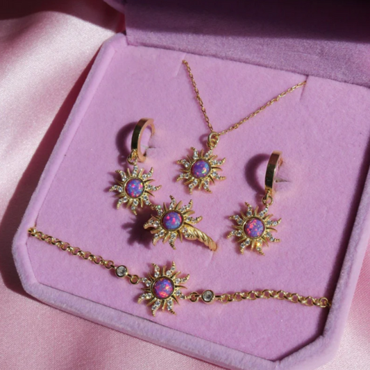 ✨ AuroraLicht – Rapunzel Sieraden (5-delige Set)