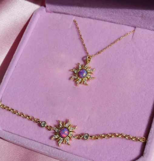 ✨ AuroraLicht – Rapunzel Sieraden (5-delige Set)