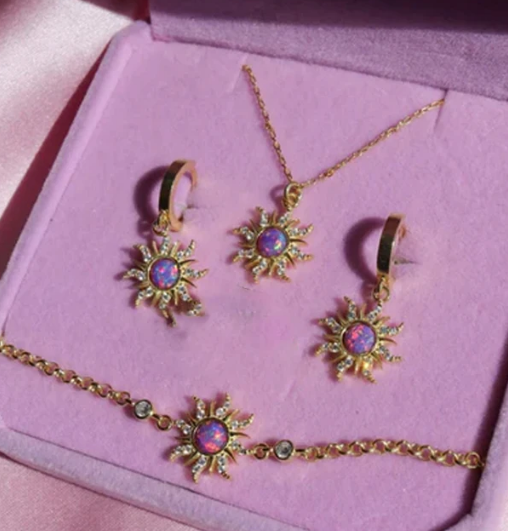 ✨ AuroraLicht – Rapunzel Sieraden (5-delige Set)