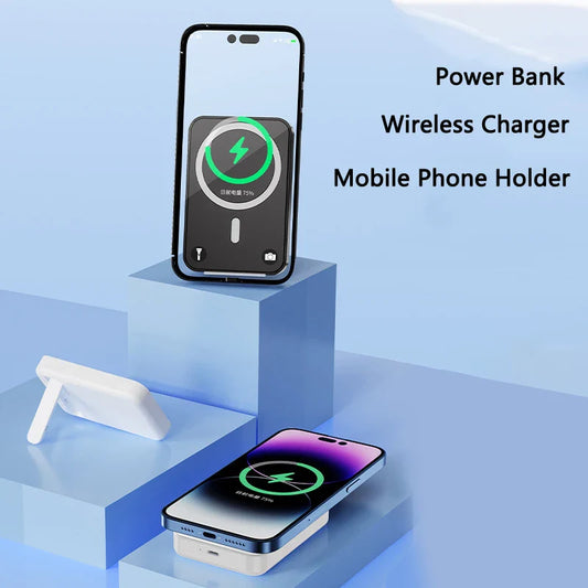 🔋 VOLTRIX™ Magnetische Powerbank – 10.000mAh Draadloos gemak