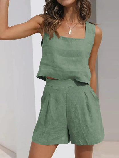 Vrouwelijke Set Korte Broek en Casual Top Klair *Outlet*