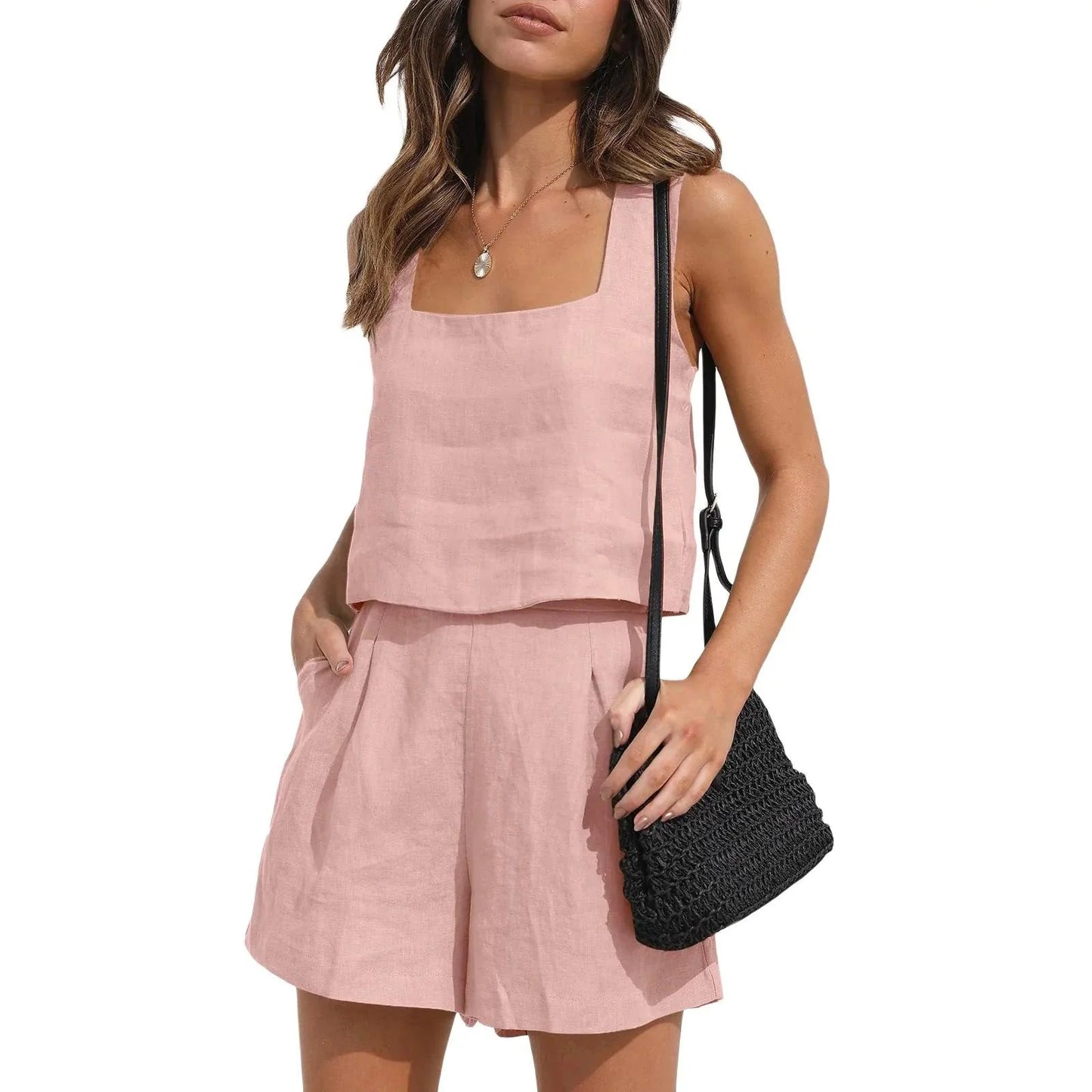 Vrouwelijke Set Korte Broek en Casual Top Klair *Outlet*