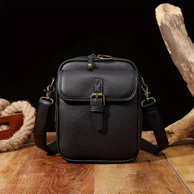 VIRELLE™ – Compacte Leren Handtas voor Elke Dag